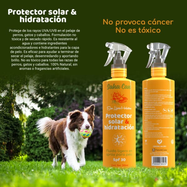 Spray protector solar e hidratante para perro y gato 300 ml - Image 2