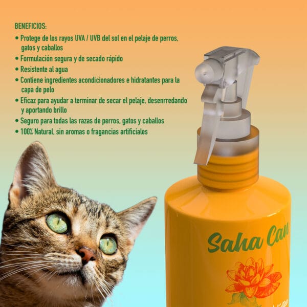 Spray protector solar e hidratante para perro y gato 300 ml - Image 3